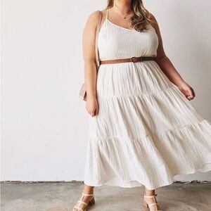 Able Tyler Strappy Maxi Dress - antique white